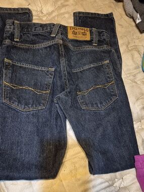 Relaxed Fit Men's Jeans in Dark Blue